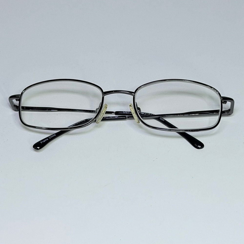 Centennial Palm Springs Gunmetal Rectangular Eyeglasses Frames CEN-18-24 52-19